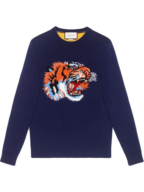 gucci maglione tigre con scritta gucci|gucci tiger 2022.